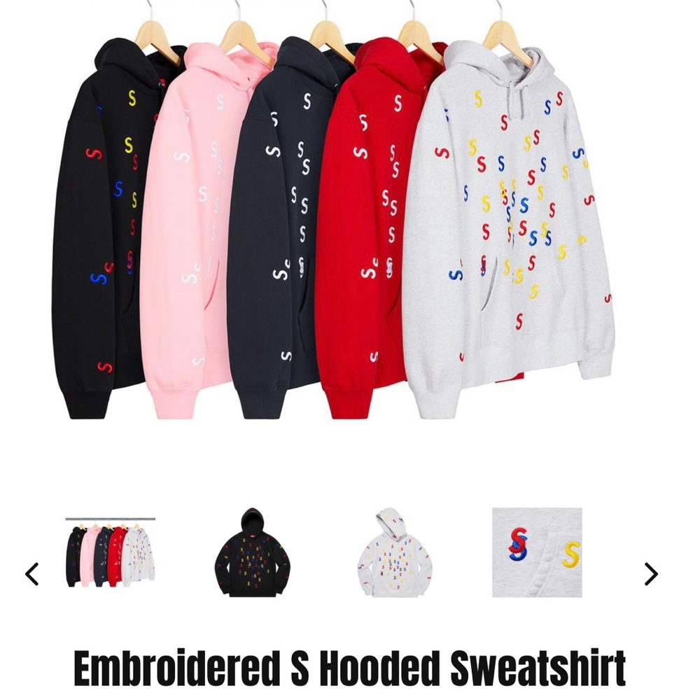 Supreme S Hoodie - Medium - Pink
